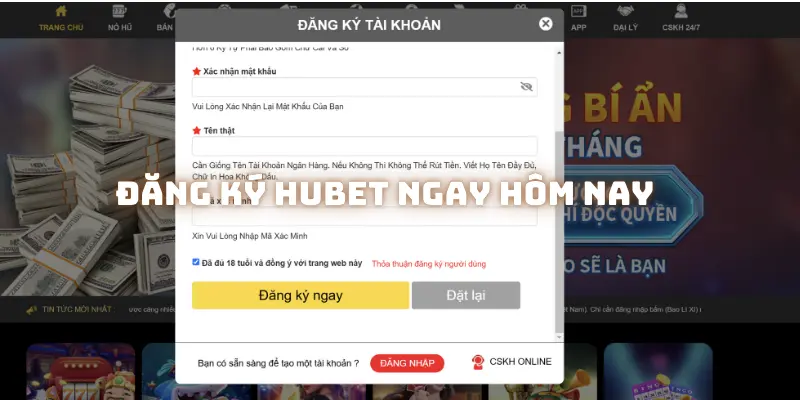 Hướng Dẫn Chi Tiết Đăng Ký HUBET Nhanh Chóng Và Đơn Giản
