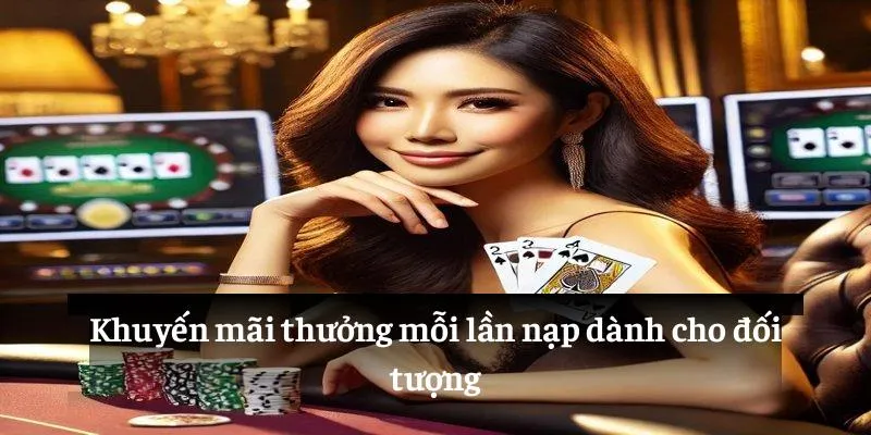 Khuyến mãi thưởng mỗi lần nạp dành cho đối tượng