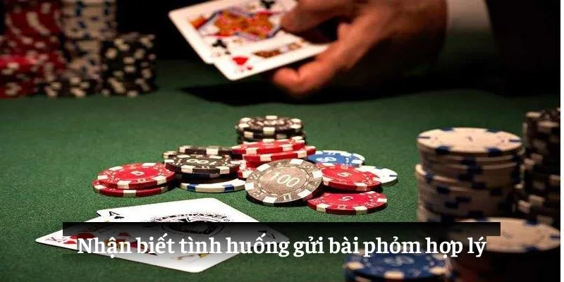 Nhận biết tình huống gửi bài phỏm hợp lý